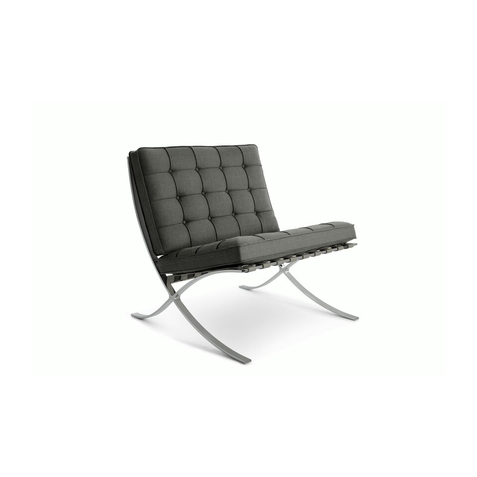 Fotoliul Barcelona, design Ludwig Mies van der Rohe pentru Knoll (1929)