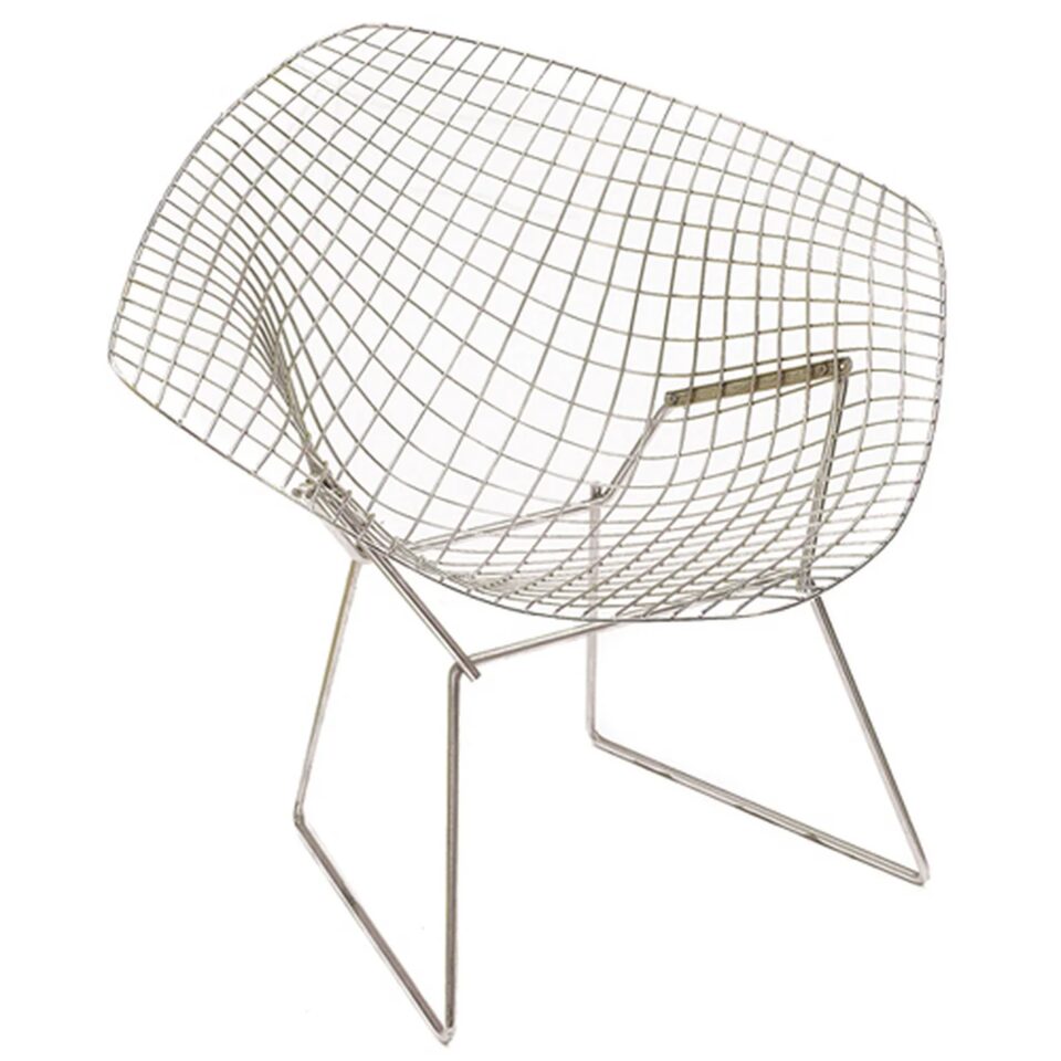 Fotoliul Diamond, design Harry Bertoia pentru Knoll (1952)