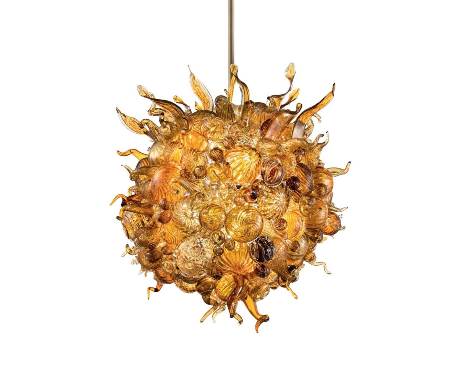 Walter Mesio, candelabru din sticlă suflată de Murano