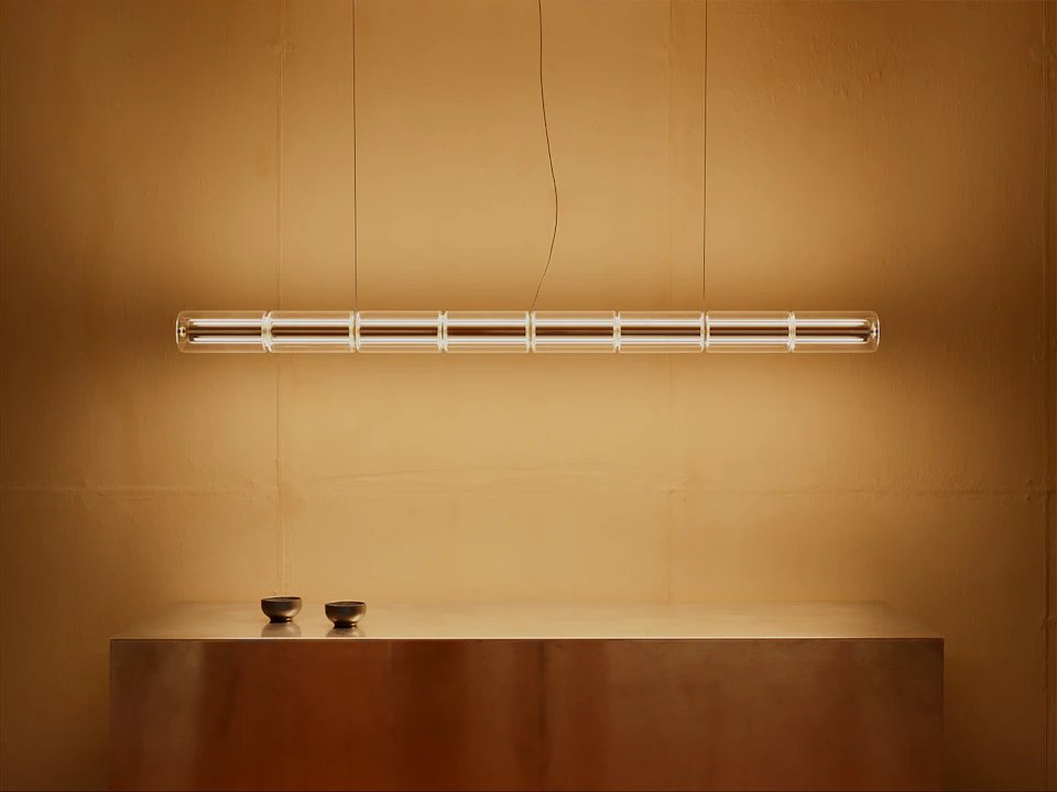 Flos Luce Cilindrica, suspensie Ronan Bouroullec (Euroluce 2025)