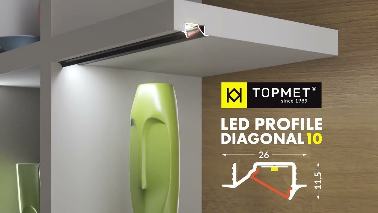 Topmet — Алюминиевый профиль под LED-ленту — типовое сечение